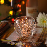 Flower Shaped Glass Candle Vessel