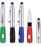 Most Popular Selling Plastic Touch Pen with Silver Decorative