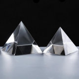 Clear Logo Laser Engraving Crystal Pyramid for Paper Weight