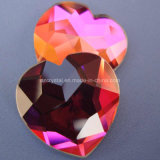 Hq Created Glass Stones Big Size Heart Shaped Galss Gems for Jewelry