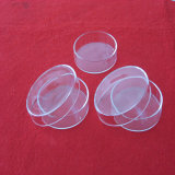 Clear Quartz Glass Round Dish with Lid for Lab Research