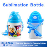 400ml Sublimation Printing Blank Plastic Children Kids Water Bottle