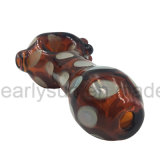 Colorful Glass Smoking Hand Pipes with Dots (ES-HP-450)