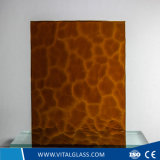 3-6mm Amber Ripple Patterned Glass with CE&ISO9001