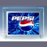 Beverage Crystal Wall Mounted Advertising Light Boxes Crystal