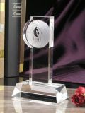 Crystal Table Basketball Trophy with Personalized Logo for Events