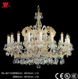 Traditional Crystal Chandelier with Glass Decoration Wl-82114