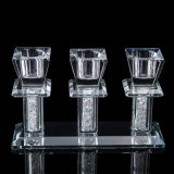 Crystal Glass Cut Ball Candle Stand Tealight Holders Europe Table Dinner Candles Holder Photophore for Lovers Wedding Candelabra