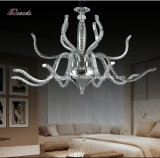 Modern Crystal Chandelier Light with Stainless Steel Ceiling Lamp