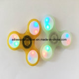 Good Price Transparent LED Light Hand Spinner Fidget Crystal Plastic