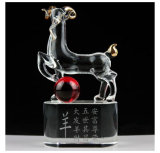 OEM Crystal Animal Sheep Figurines for Office Drcoration