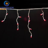 144 LED Red Color 16 Drops Icicle Curtain (L3mxH20/40/60cm)