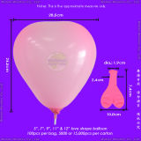 Inflatable Colour Printing Heart Shaped Balloon for New Year's Day