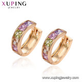 Imitation Fashion 18K Gold Color Diamond Hoop Earring Jewelry 29255
