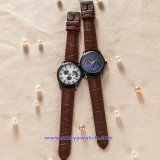 Custom Brand Logo Quartz Watch Fashion Digital Watches of Gold Color (WY-17009E)