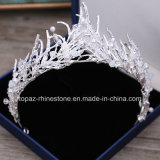 2018 Newest Customized Crystal Crown Wedding Glass Stonne Rhinestone Christmas Gift Tiaras Bridal Crown (BC06)
