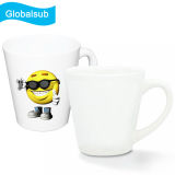 Cone Shaped Small Latte White Mug for Sublimation Transfer Printing