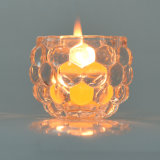 Cup Shape Crystal Glass Candle Holder for Decoration