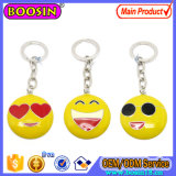 Custom Metal Happy Emoji Keychain with Keyring Promotion Gift