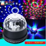 LED 6 Color Changes Sound Actived Crystal Magic Ball Sunflower Colorful Light Stage Party Light