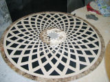 Natural Stone Mosaic Pattern, Pattern Mosaic Border Medallion/Stone Parquet with Metal Inlay (SP01)