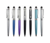 2 in 1 Crystal Touch Screen Metal Ball Pen