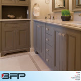 European Grey Shaker Door with Round Crystal Handle Bathroom Vanity