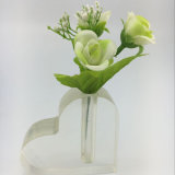 Manufacturing Clear Heart Shaped Acrylic Flower Vases