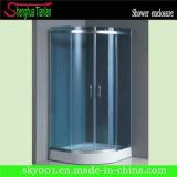 New Design Blue Sliding Glass Shower Door (TL-521)