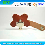 Customized Butterfly PU Leather Memory Disk USB Flash Drive (EL011)