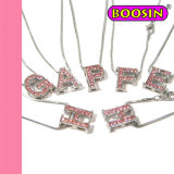 Fashion Alphabet Letters Slide Necklace / Initial a Floating Charm Necklace