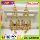 Wholesale Plastic Crystal Gold Plated Handmade Earrings