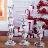 3PCS a Set Crystal Candle Holder Candlestick Wedding Decorations Dinner Desk Table Centerpieces Elegant Gifts