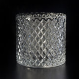 10oz Candle Vessel with Facted Embossed Pattern