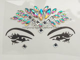 Mermaid Eyes Womens Rhinestone Bindis Sticker Face Jewelry (J16)