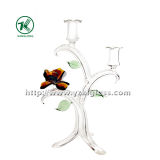 Glass Candle Holder for Holiday Decoration (22*14*34)
