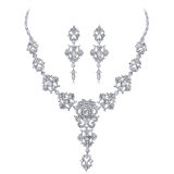 2018 Shiny Crystal Rhinestone Bridal Jewelry Necklace Set Latest