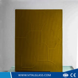 3-6mm Amber Puzzle Patterned Glass with CE&ISO9001