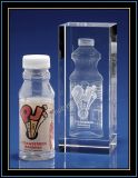 Laser Crystal Etching Bottle Image for Business Promotion Gift