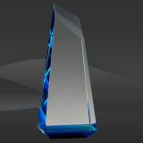 Radiant Blue/Green/Red Pinnacle Crystal Award (T-NLMN309BU, T-NLMN309GR, T-NLMN309RD)