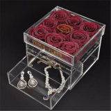 Custom Crystal Clear Acrylic Flower Box