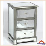 Home Furnitureclassical 3-Drawer Mirrored Wooden Chest