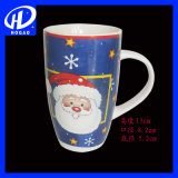 High Quality Christmas Ceramic Mugs with Santa Design