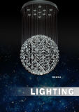 Ball Shape Clear K9 Crysatl LED Modern Pendant Light