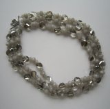 Daking 3 Rows White Crystal Necklace, Hot Sell Jewelry
