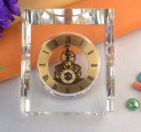 Crystal Glass Table Clock and Desk Clock Craft