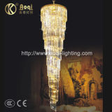 Long Golden K9 Crystal Pendant Lights (AQ7102)