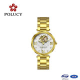 Made in China Gold Automatic Lady Watch Mechancial Women Watch