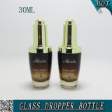 1oz Gradient Amber Glass 30ml Cosmetic Serum Dropper Bottle