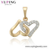 33671 Xuping Fashion 18K Gold-Plated Luxury Zircon Cross Pendant